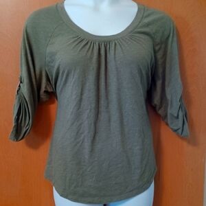 Button Sleeve Tee